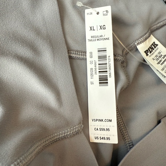PINK Victoria's Secret Gray XL Relay Flare NWT C47 - Picture 5 of 7